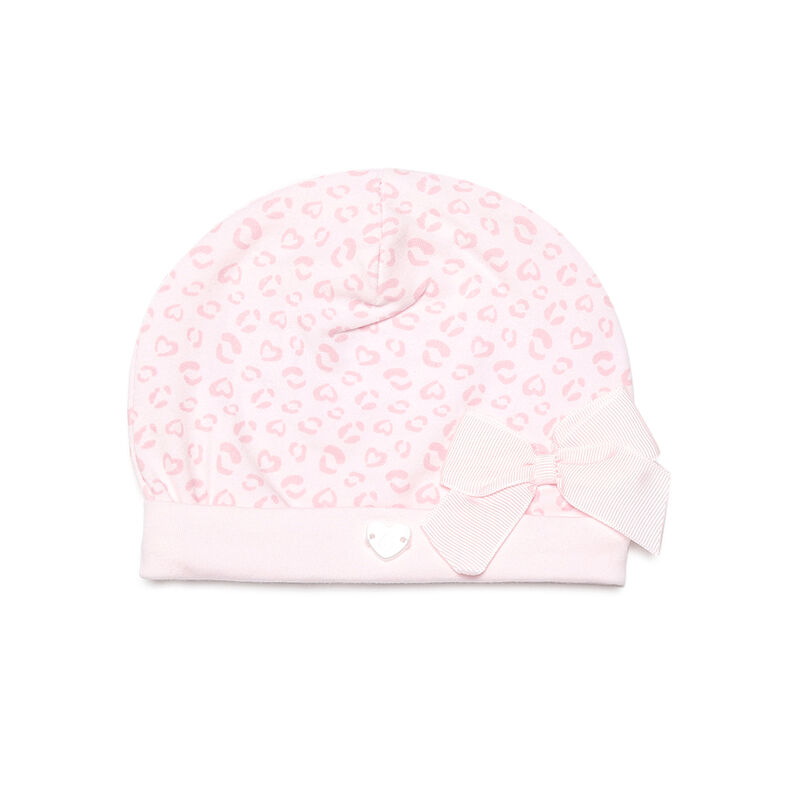 Girls Light Pink Printed Cap image number null